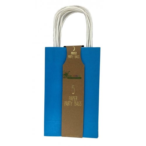 Azure Blue Paper Party Bags