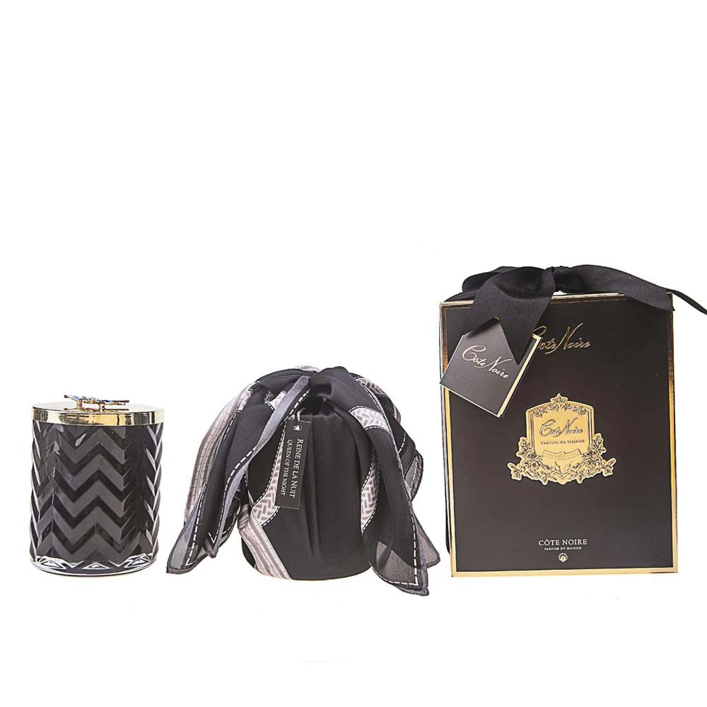 Cote Noir Candle with Scarf Set