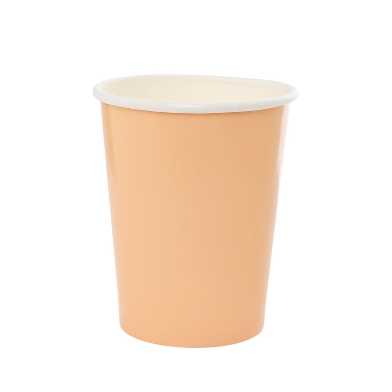 Pastel Peach Paper Cups