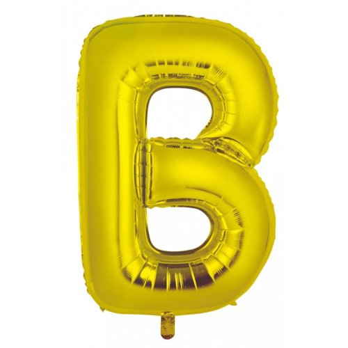 Gold Alphabet Letter 86cm Helium-Filled Foils