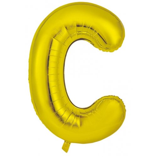 Gold Alphabet Letter 86cm Helium-Filled Foils