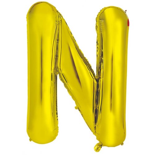 Gold Alphabet Letter 86cm Helium-Filled Foils