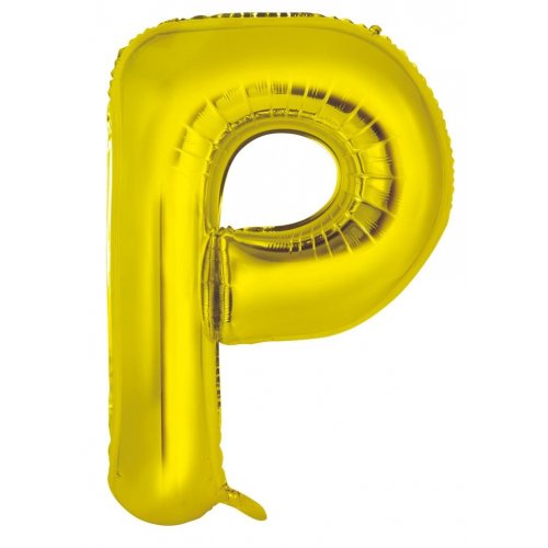 Gold Alphabet Letter 86cm Helium-Filled Foils