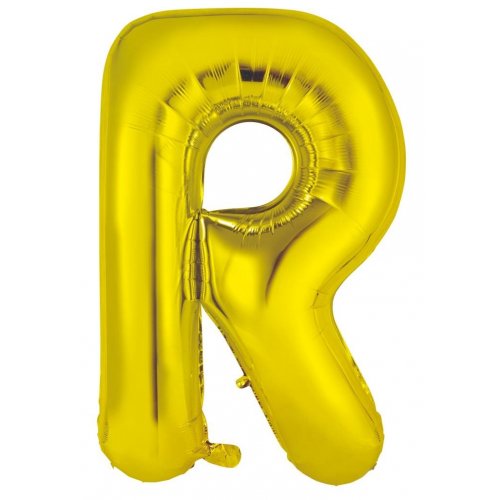 Gold Alphabet Letter 86cm Helium-Filled Foils