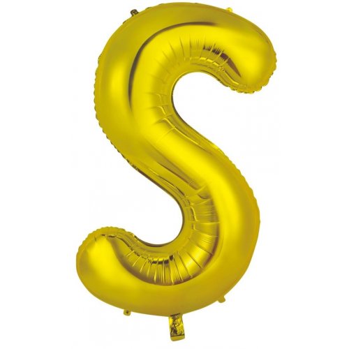 Gold Alphabet Letter 86cm Helium-Filled Foils