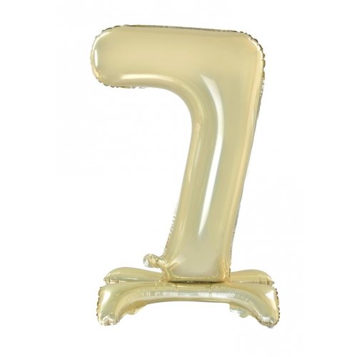 Number 7 Air-Filled Standing Balloon - Assorted Colours