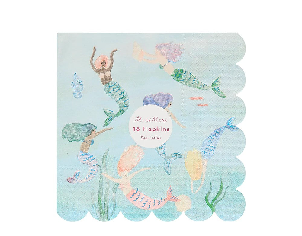 Mermaid Napkins 16pk