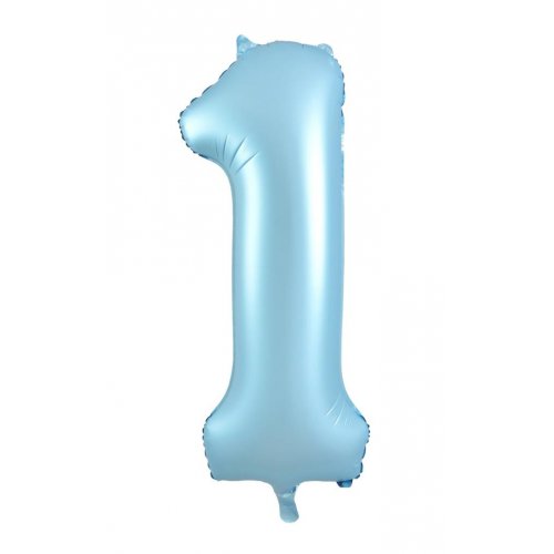 Number 1 Helium Foil Balloon - Assorted Colours