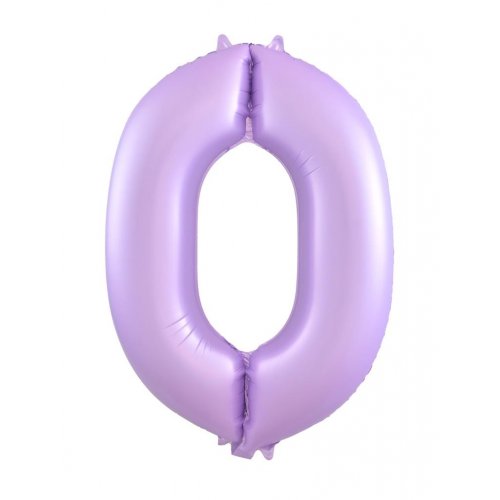 Number 0 Helium Foil Balloon - Assorted Colours