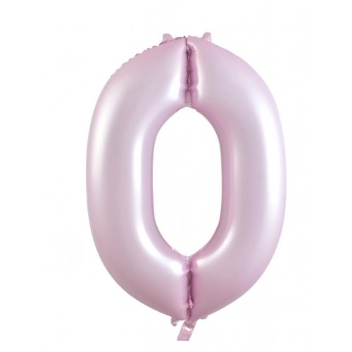 Number 0 Helium Foil Balloon - Assorted Colours