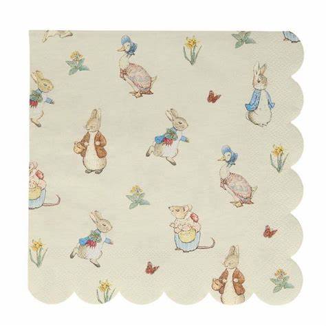 Peter Rabbit & Friends Lunch Napkins 20pk