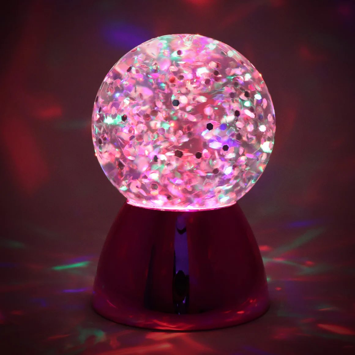 Pink Poppy Glitter Waterball Light