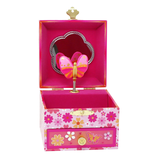 Pink Poppy Small Music Boxes