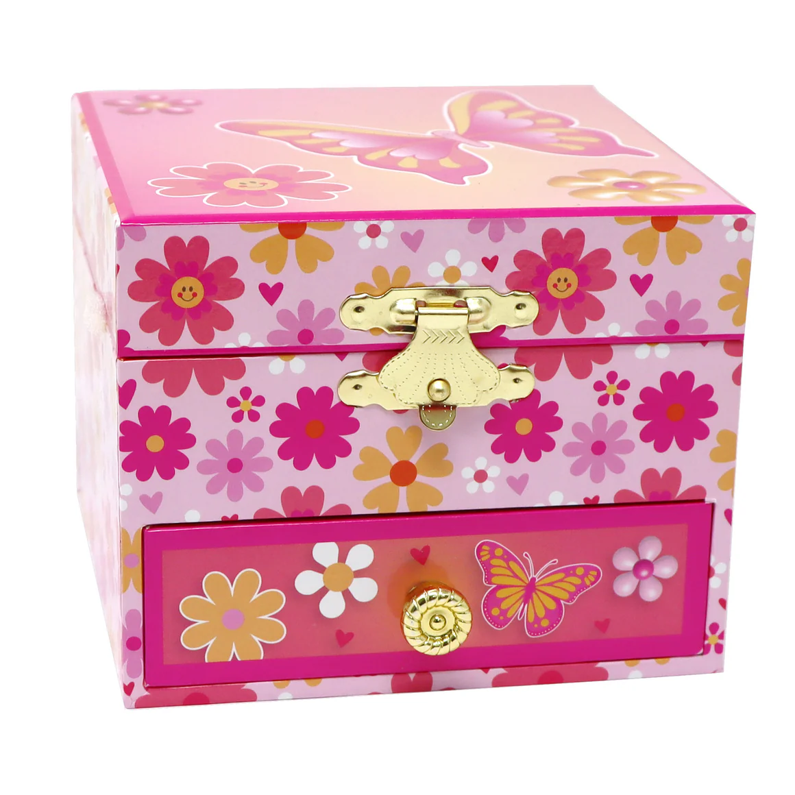 Pink Poppy Small Music Boxes