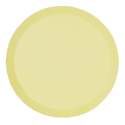 Pastel Yellow Lunch Plates