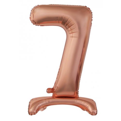 Number 7 Air-Filled Standing Balloon - Assorted Colours