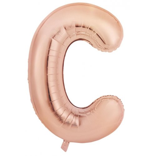 Rose Gold Alphabet Letter 86cm Helium-Filled Foils