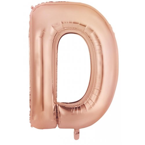 Rose Gold Alphabet Letter 86cm Helium-Filled Foils