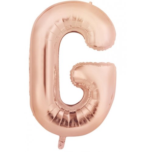 Rose Gold Alphabet Letter 86cm Helium-Filled Foils