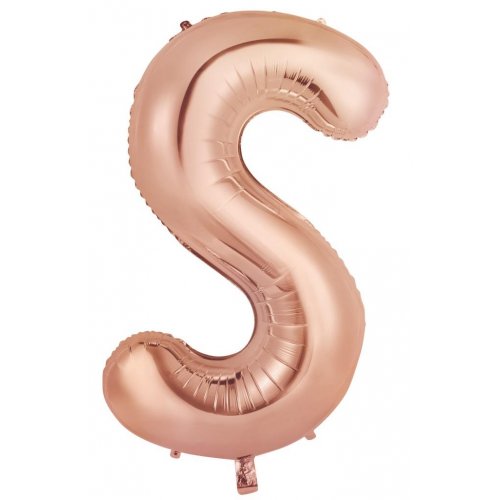 Rose Gold Alphabet Letter 86cm Helium-Filled Foils