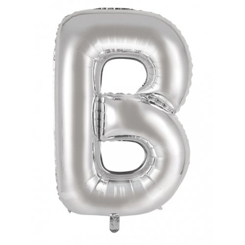 Silver Alphabet Letter 86cm Helium-Filled Foils