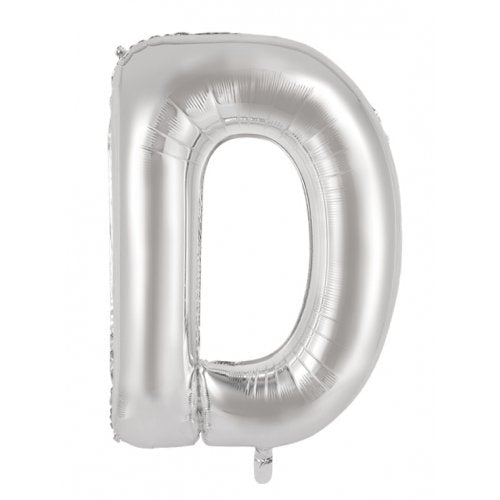 Silver Alphabet Letter 86cm Helium-Filled Foils