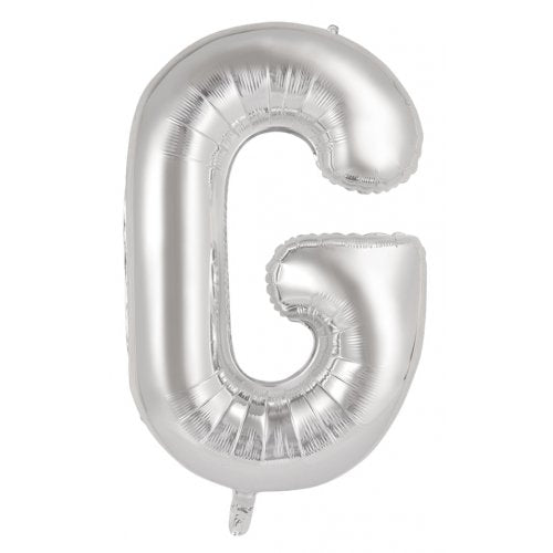 Silver Alphabet Letter 86cm Helium-Filled Foils