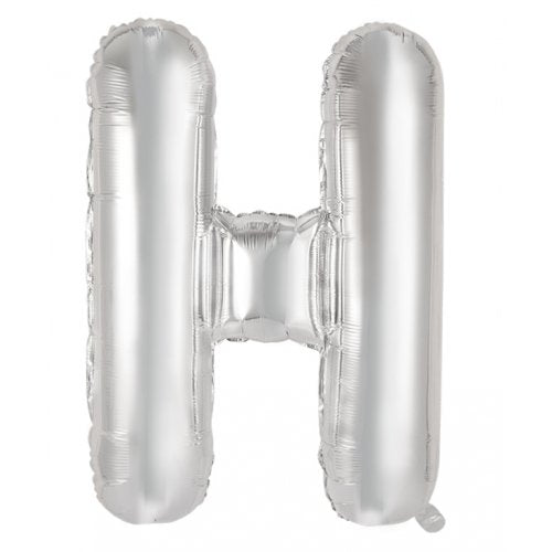 Silver Alphabet Letter 86cm Helium-Filled Foils