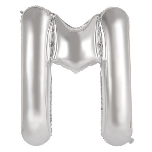 Silver Alphabet Letter 86cm Helium-Filled Foils