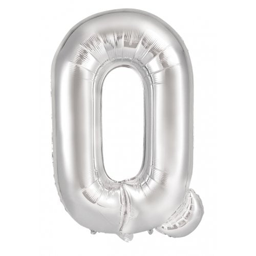 Silver Alphabet Letter 86cm Helium-Filled Foils