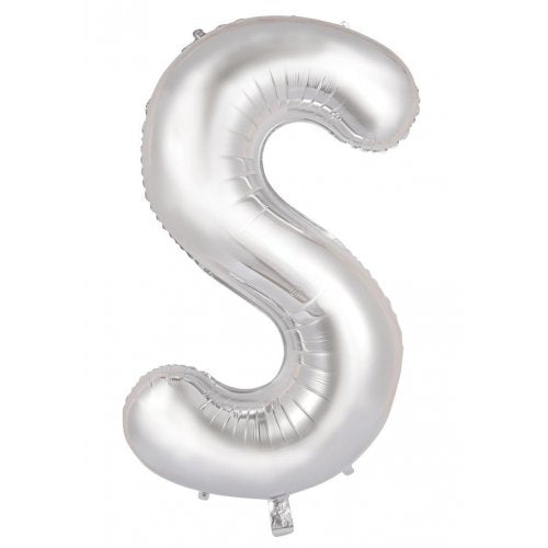 Silver Alphabet Letter 86cm Helium-Filled Foils