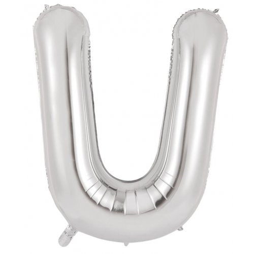 Silver Alphabet Letter 86cm Helium-Filled Foils