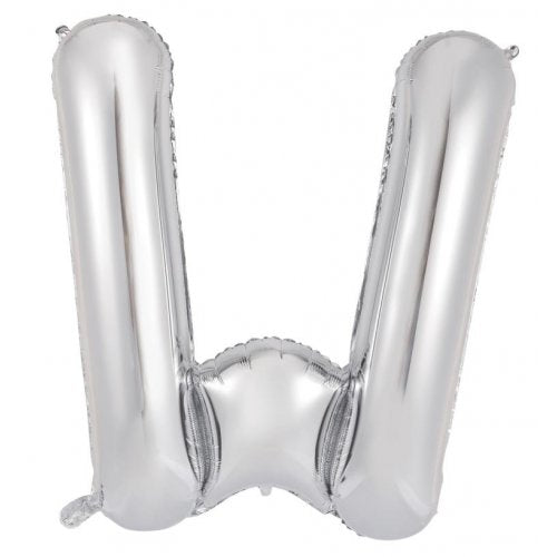 Silver Alphabet Letter 86cm Helium-Filled Foils