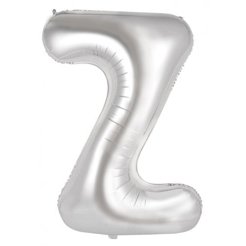 Silver Alphabet Letter 86cm Helium-Filled Foils