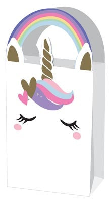 Unicorn Paper Party Bags 4pk