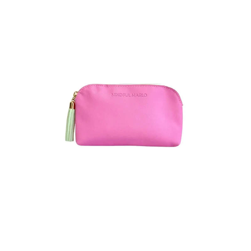 Mindful Marlo Makeup Pouch Berry/Mint