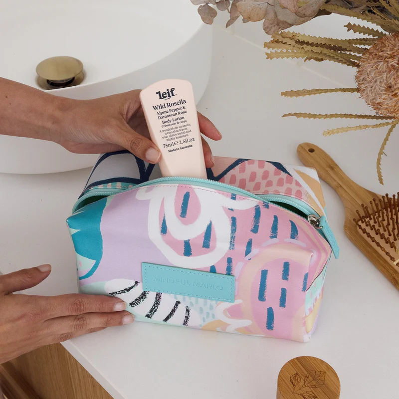 Mindful Marlo Box Makeup Bag