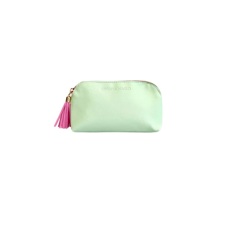 Mindful Marlo Makeup Pouch Berry/Mint