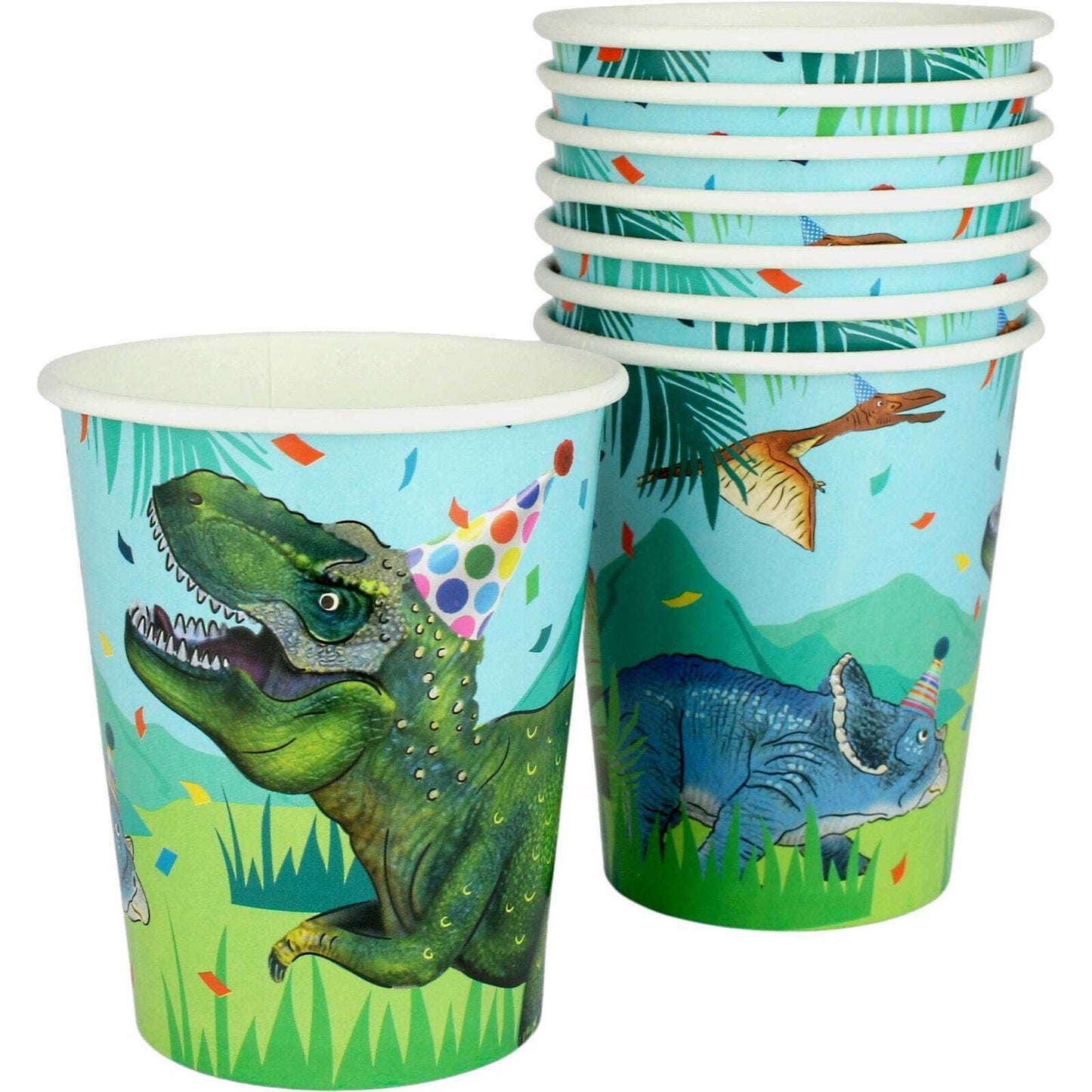 Party Dinosaur Cups 8pk