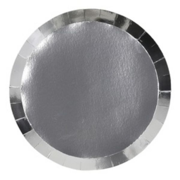 Picture of Metallic Silver Dinner Plate 10pk