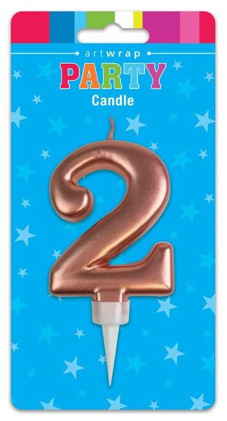 Picture of Rose Gold Number Birthday Candle