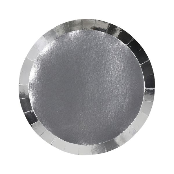 Picture of Silver Snack Plates 20pk