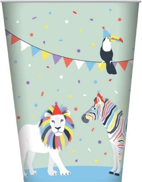 Picture of Party Animals Paper Cups 8pk